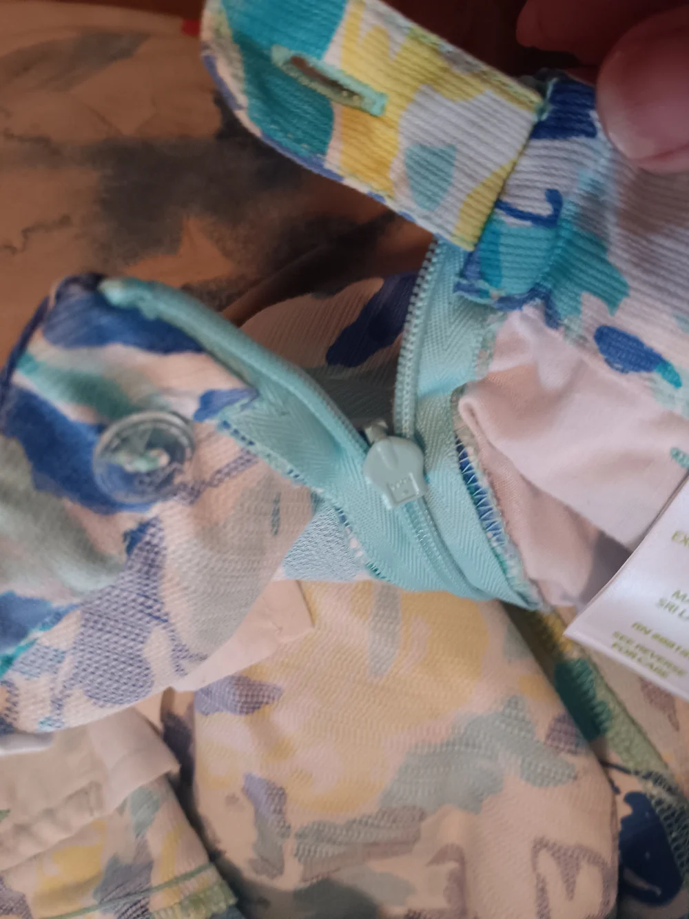 Lilly Pulitzer Magnolia Ylang Ylang Love Blue Yellow Scallop Hem Shorts Size 6 - Picture 4 of 6